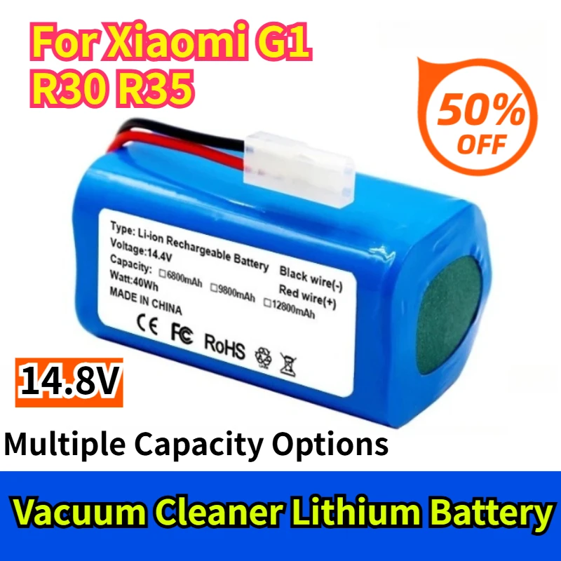 

14.8V Multiple Capacity Options Vacuum Cleaner Lithium Battery for Xiaomi G1 R30 R35
