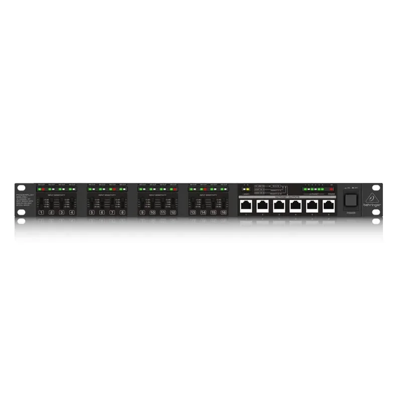 Behringers Powerplay P16-I 16-channel Distribution Module Personal Monitoring System Digital Signal Adapte