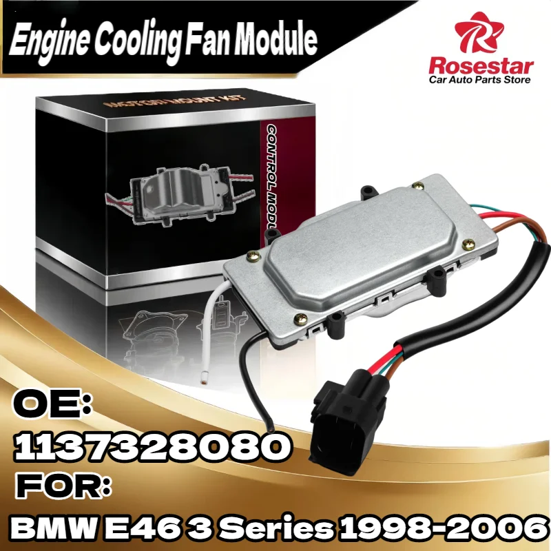 

New Radiator Fan Control Module for BMW E46 325i 330i 1998-2006, Replaces OEM 1137328080
