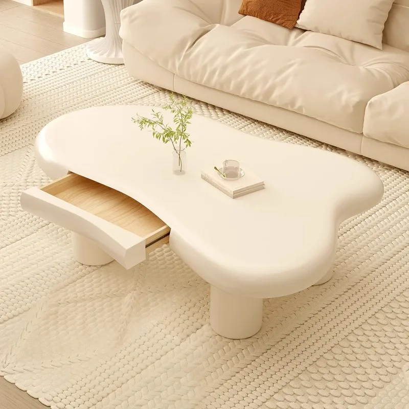 

Nordic cloud coffee table home living room simple modern small apartment shaped cream style Internet celebrity casual coffee tab