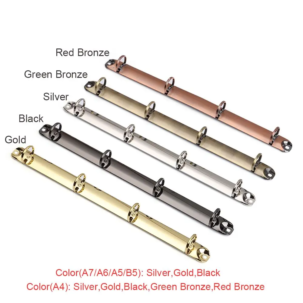 Stationery New Accessory DIY Notepad Metal Binder Clip Loose-leaf File Folder Notebook Binding Hoops Ring Binder