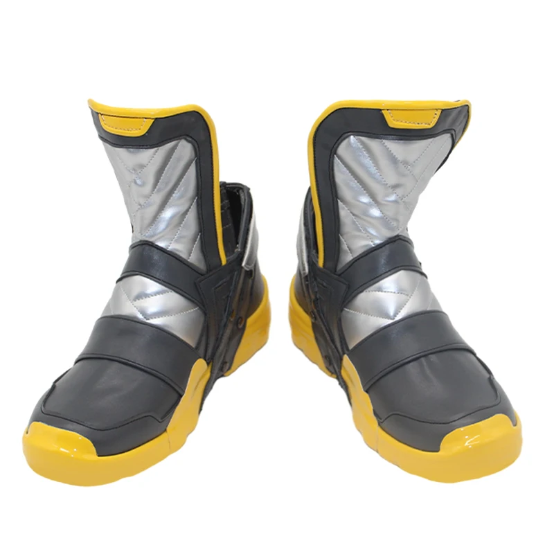 LOL HEARTSTEEL-Chaussures de Cosplay Ezreal pour Homme et Femme, Bottes Jaunes, Jeu, Plis, Halloween, Carnaval, Tenue de ix, Accessoire de Noël, Dernière Collection