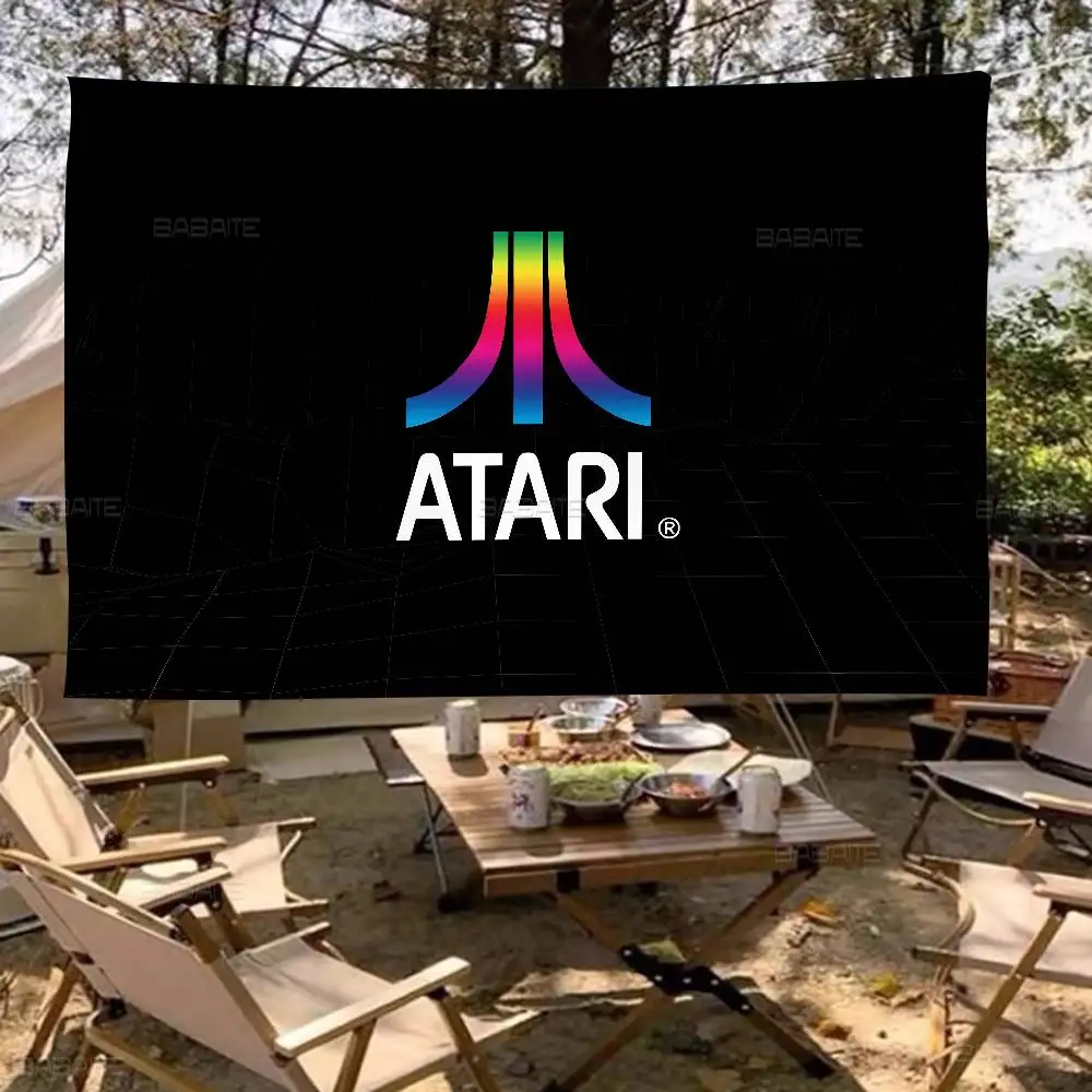 

A-Atari Logo Cartoon Flag Wall Hanging Banner Decoration Household Home Decor