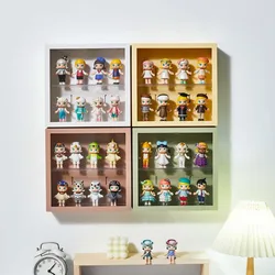 Wall Mounted Showcase Clear Acrylic Blind Box Figures Display Case Figures Display Stand Dust Proof Doll Toy Storage Box