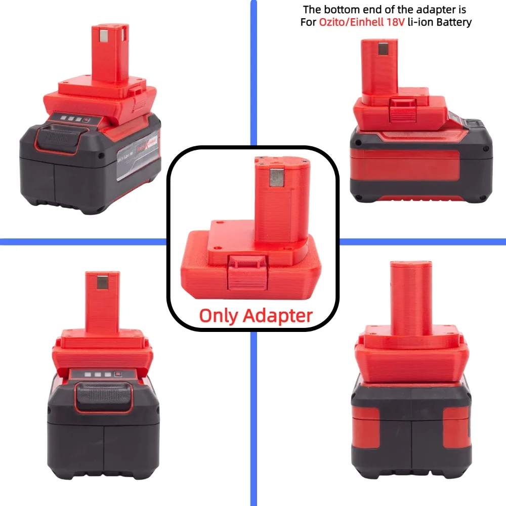 Imagem -05 - Adaptador Conversor para Ozito Emark 18v Li-ion Bateria para Ryobi um Mais 18v Sistema Ferramentas Elétricas sem Fio Compatíveis Apenas Adaptador