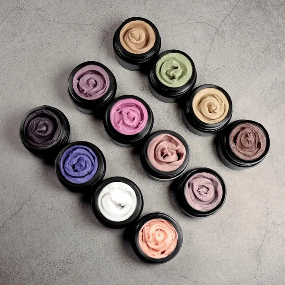 Klej ozdobne paznokcie do rzeźbienia paznokci 4d klej klej do paznokci kreatywny żel rzeźba plastelina guma Manicure żel do modelowania paznokci