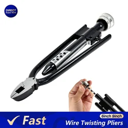 6/9 inch Fast Wire Twisting Pliers Safety Lock Wire Twister Tool For Aviation Vehicles Racing Machinery Fuse pliers