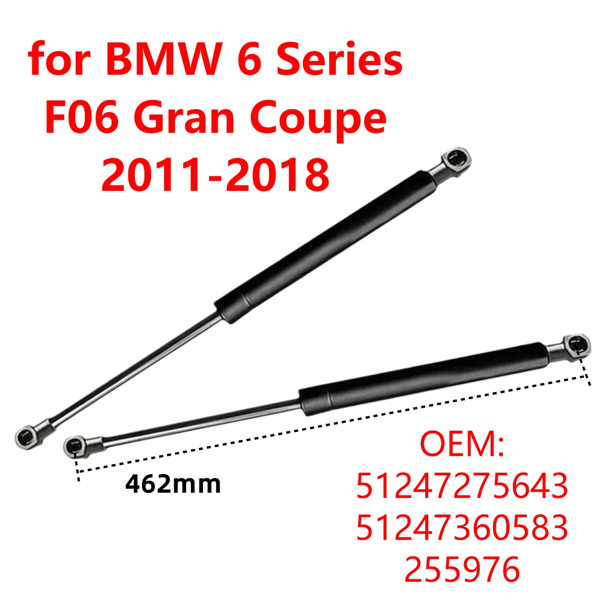 2 Stücke 51247275643 Auto Hinten Kofferraum Kofferraum Heckklappe Gasdruckfedern Lift Stützstangen für BMW 6 Serie F06 Gran Coupe 2011-2018