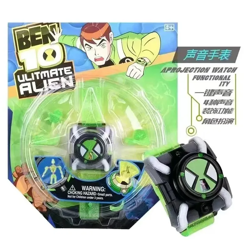 BEN10 Omnitrix Ben Tennyson Projection Watch Cartoon Transformation Device Sound Light Action Figure Collection Toy Gifts