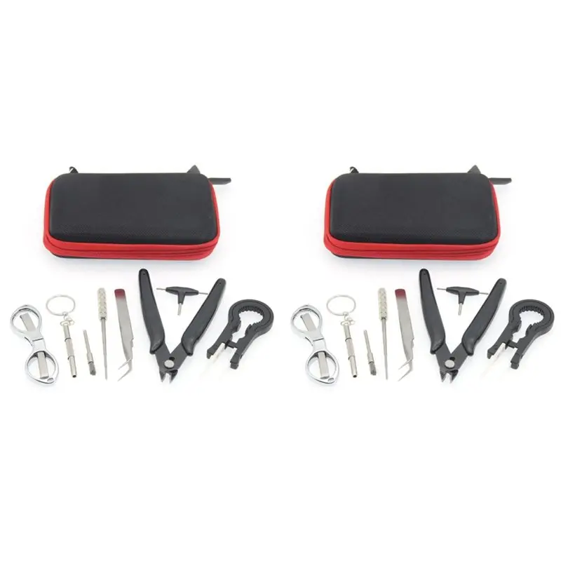 

Набор инструментов для ремонта A25I-2X DIY + плоскогубцы, керамические пинцеты, складные ножницы, приспособление для намотки, отвертка, набор ручных инструментов