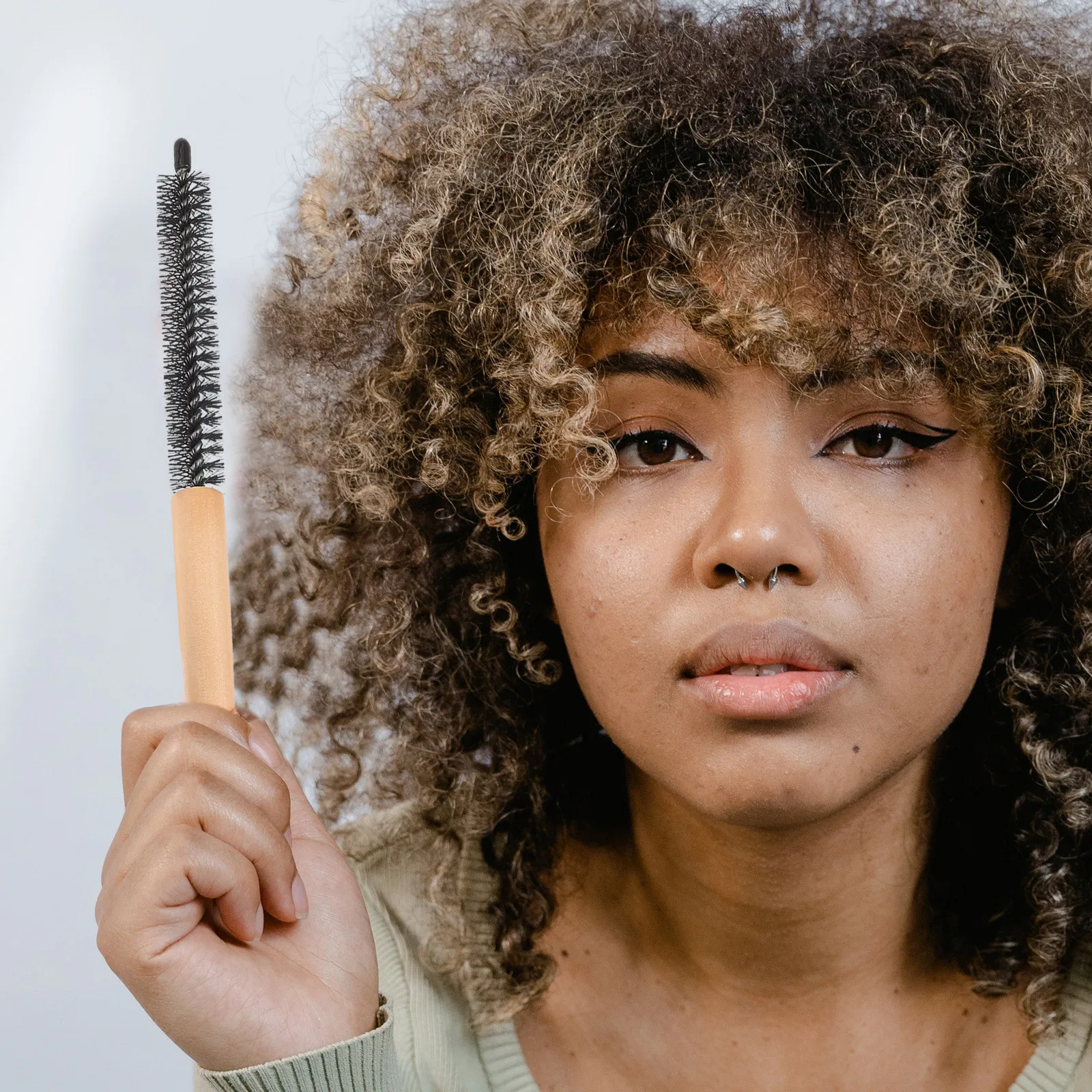 2pcs Ultrafine Bristle Rolling Comb For Volumizing Root Lifting Fine Hair Sections Travel-Friendly Small Teasing Brush Bangs