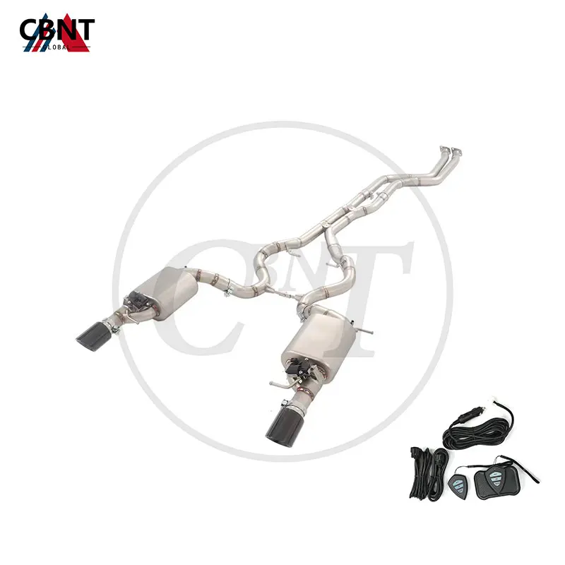 CBNT Exhaust Pipe for BMW 335i E90 E91 E92 E93 3.0T 2004-2013 N54 SS304 Tuning Valvetronic Exhaust Catback Muffler with Valve