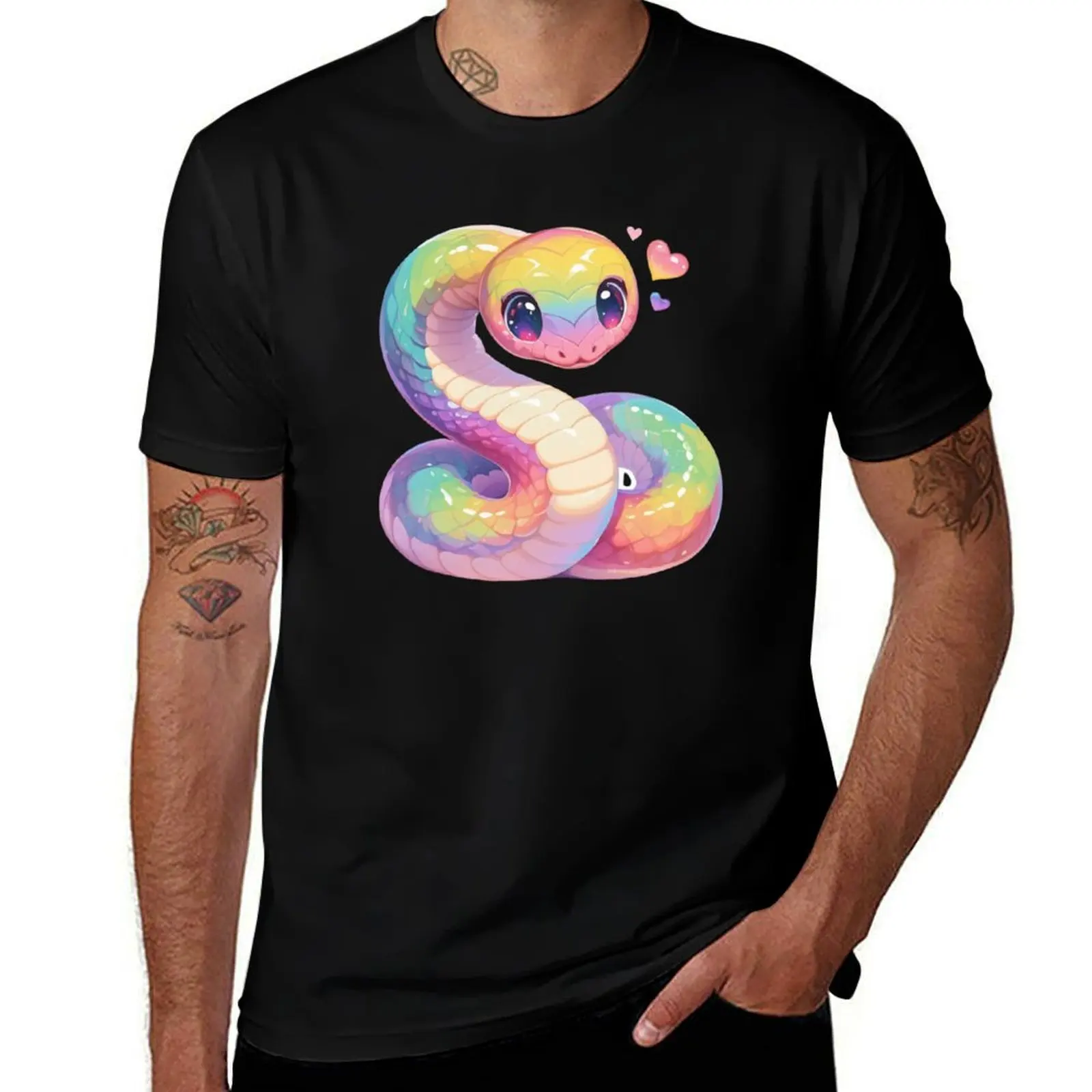

Rainbow snake T-Shirt graphic t shirts rapper graphic tees blacks t shirt men