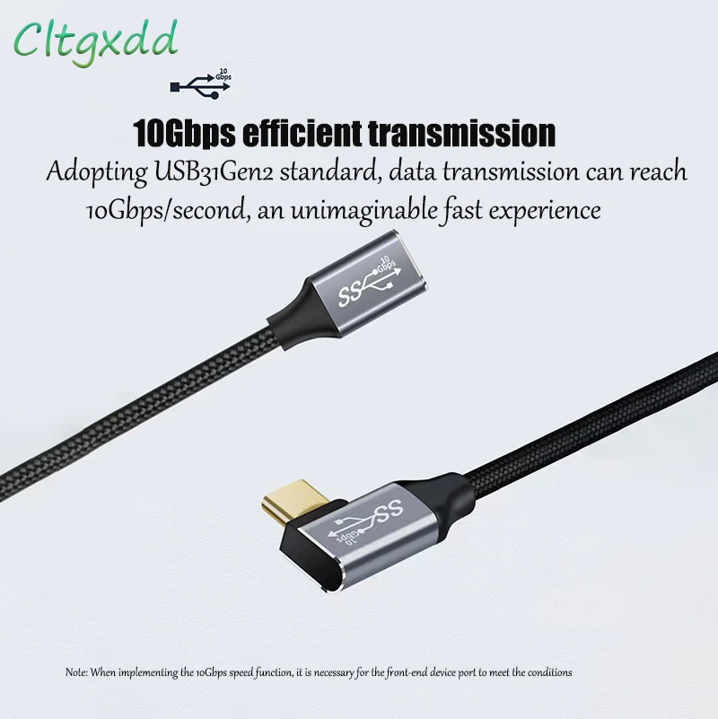 PD100W Fast Charging Type-C Male To Female TV Projection Laptop Switch Adapter Cable 10Gbps/4k HD  Fast Charging Thunderbol