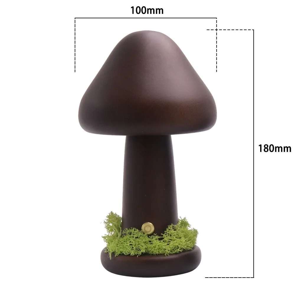 

Warm Light Mushroom LED Night Light Touch Switch LED Light Twisted Mushroom Nightlight Three Colors High Quality