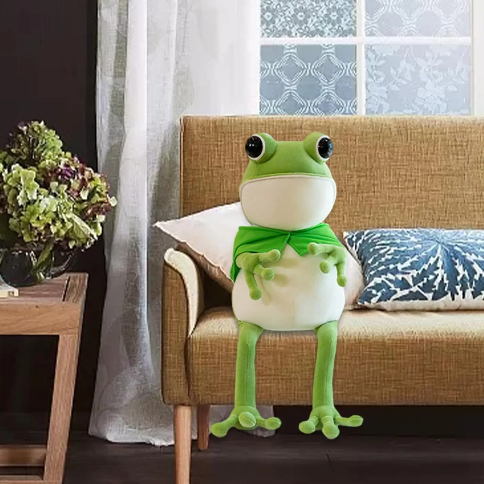 Frog Stuffed Animal Toy Pillow Frog Stuffed Toy for Living Room Boys