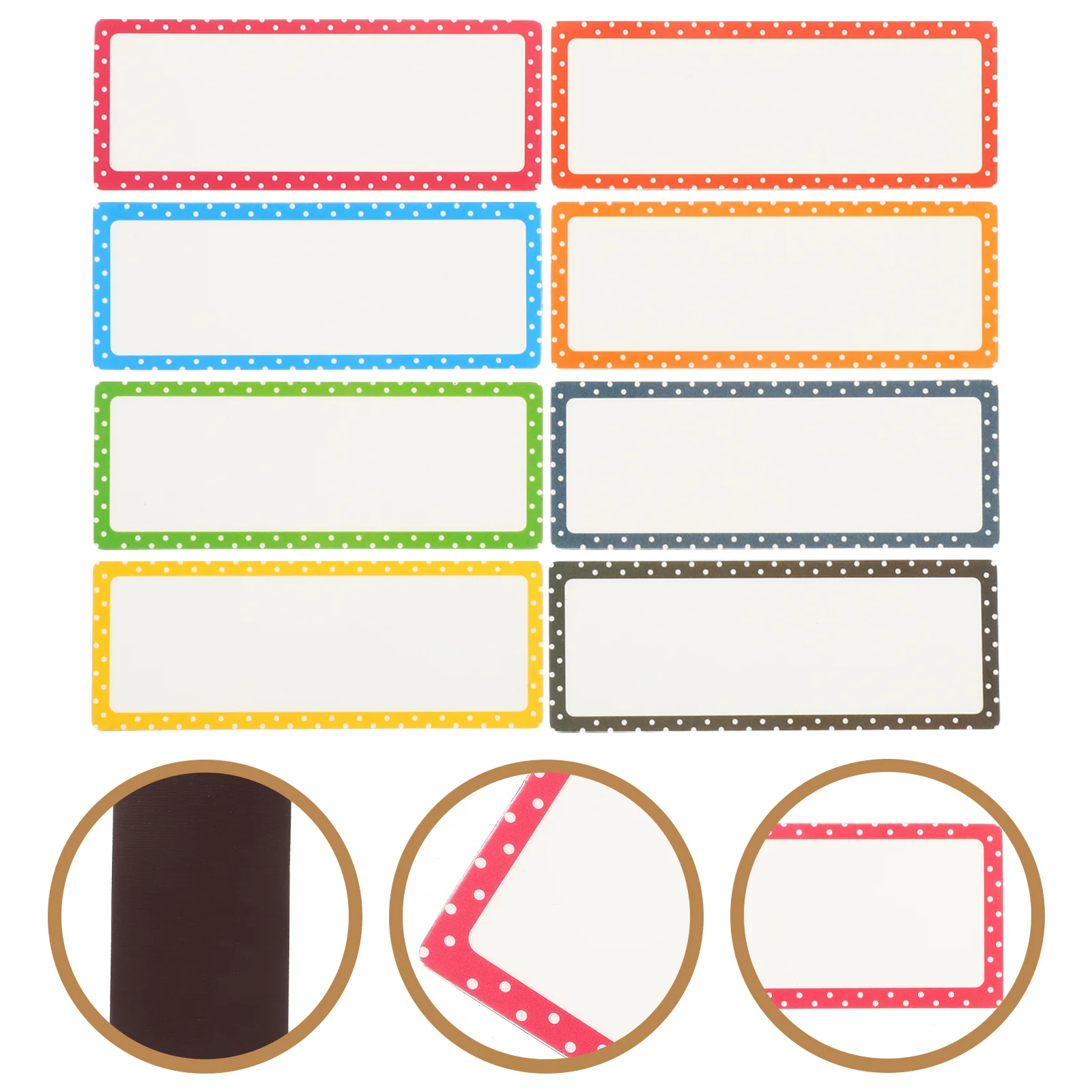 

16 Sheets Magnetic Name Tags Writable Dry Erase Labels Magnetic Whiteboard Stickers Refrigerator Organizing Scheduling