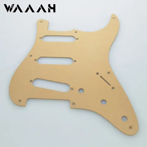 Chitarra elettrica SSS ST Pickguard 8 fori lega di alluminio 57 per chitarra con rotelle