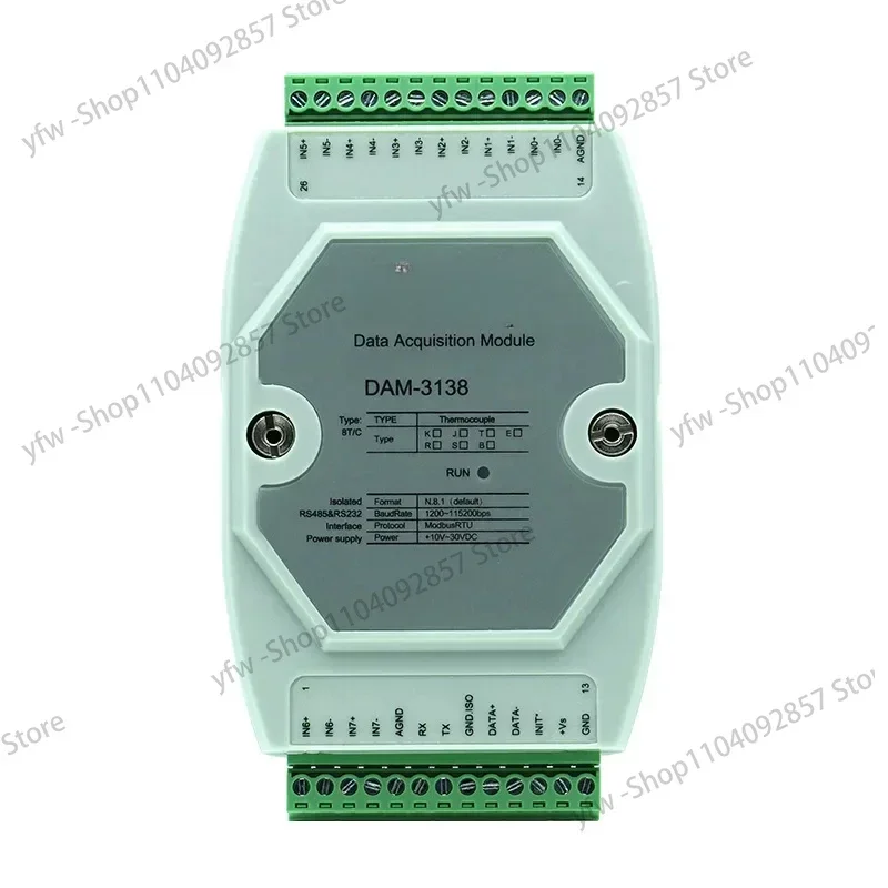 4/8-Way 16-Way K-Type Thermocouple Temperature Acquisition Module Dam3138/Dam3130/3134