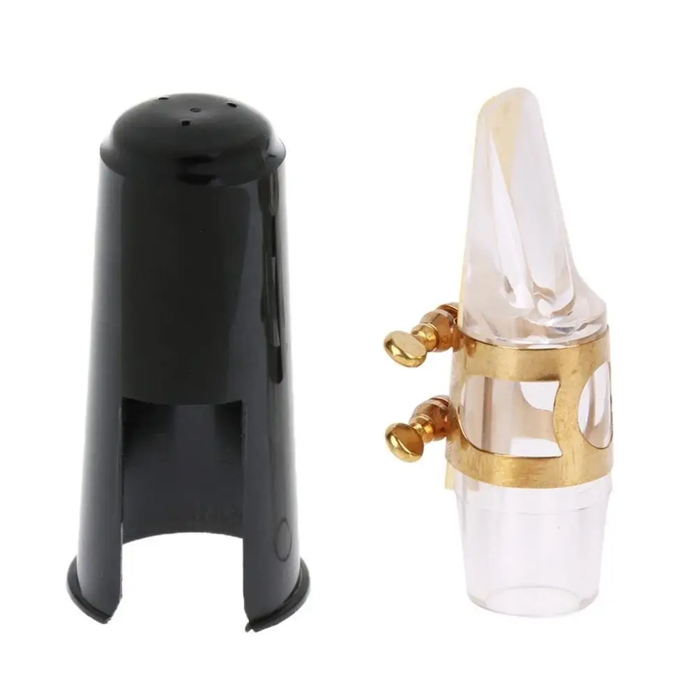 Alto Saxophone Mouthpiece Kit Mouthpiece+Mouthpiece Cap+Clip+Reed E-flat crystal Mouth Piece Woodwind Instruments Accessories