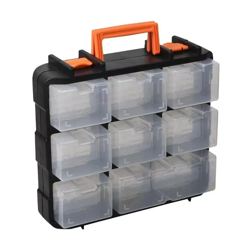 

AB34-16-Compartment Detachable Tool Organizer Box Ideal For Screws, Nuts, Bolts, And Small Items
