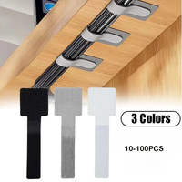 New Reusable Cable Ties Velcro Ties Self-Adhesive Power Cord Cable Holder Adjustable Cord Storage Desktop Organiser Manager