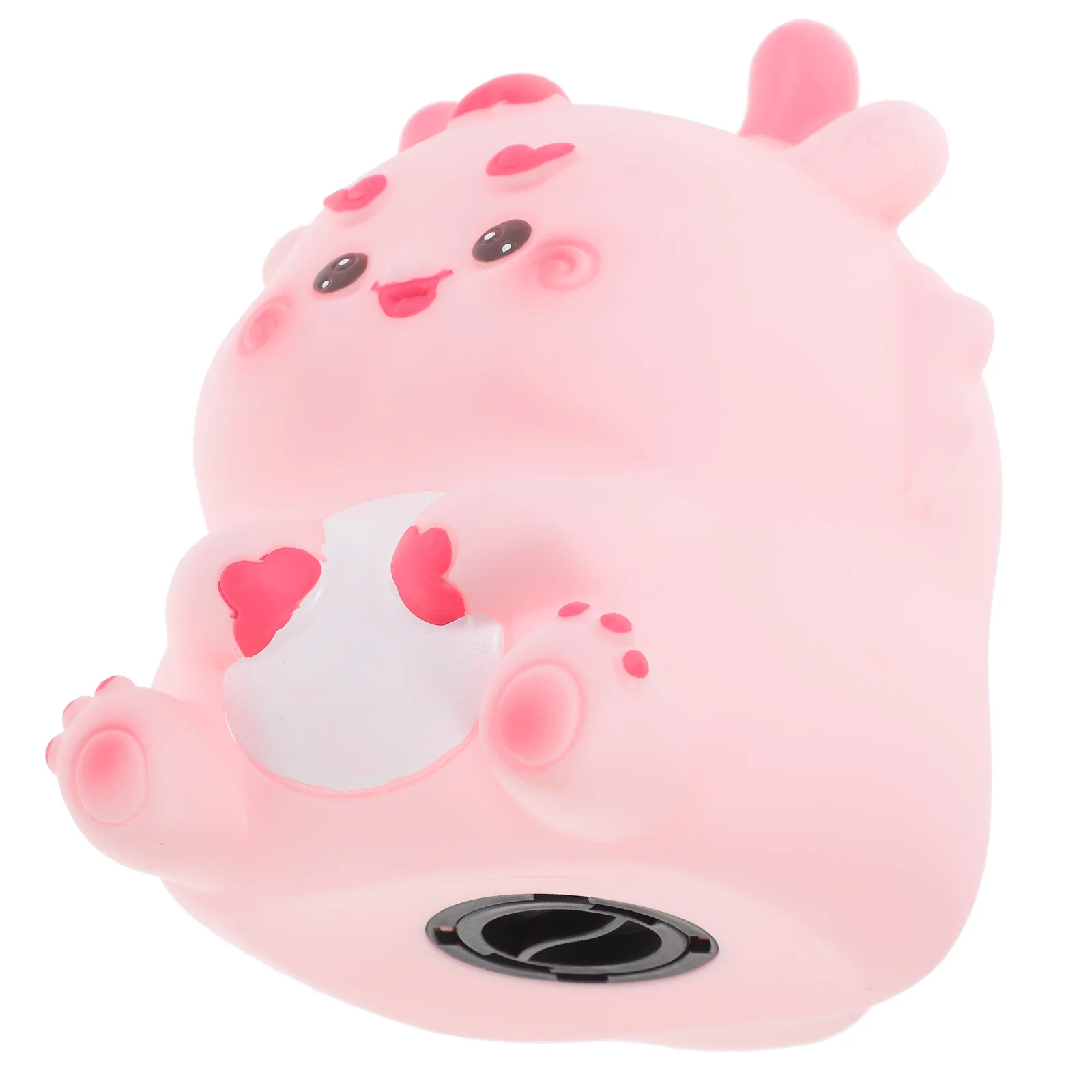 Vinyl Dragon Shaped Piggy Bank Cute Coin Bank for Kids with Flat Base Stable Desktop Placement Large Capacity Money Storage Pot