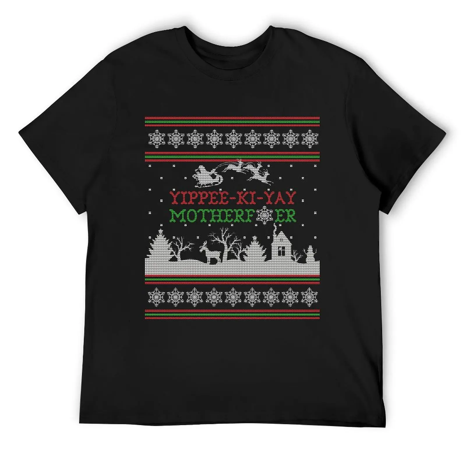 Die Hard Yippee-Ki-Yay Ugly Christmas Sweater T-Shirt