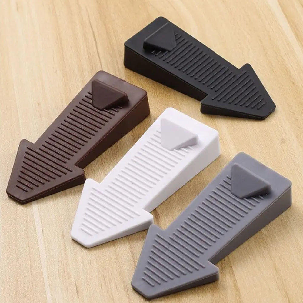 2 ชิ้น Anti - skid Doorstops ประตูบัฟเฟอร์ความปลอดภัยประตู Stackable ซิลิโคนประตูบล็อกชั้น