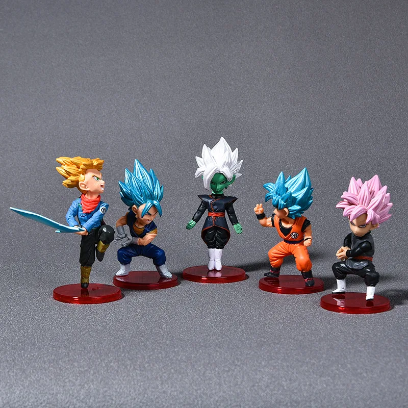 

Anime Dragon Ball Z Super Saiyan Son Goku Figure Son Gohan Vegeta Broly Piccolo Majin Buu Set Action Figurine Model Gifts 18pcs