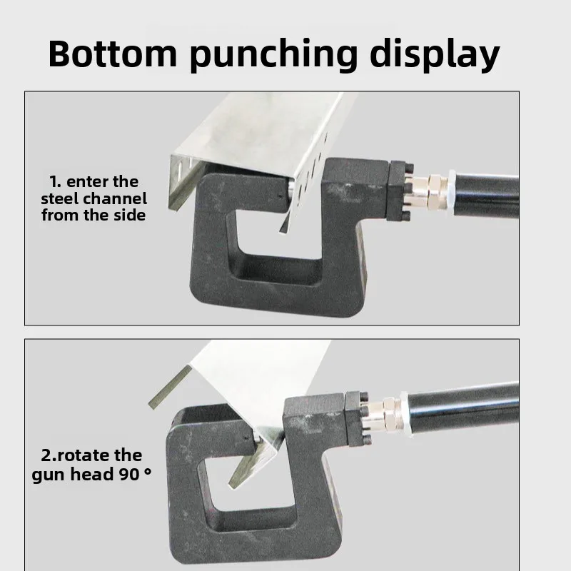 Lithium Battery C-shaped Steel Side Bottom Punching Gun, Electric Photovoltaic Bracket, Rib and Inclined Beam Punching Machine,