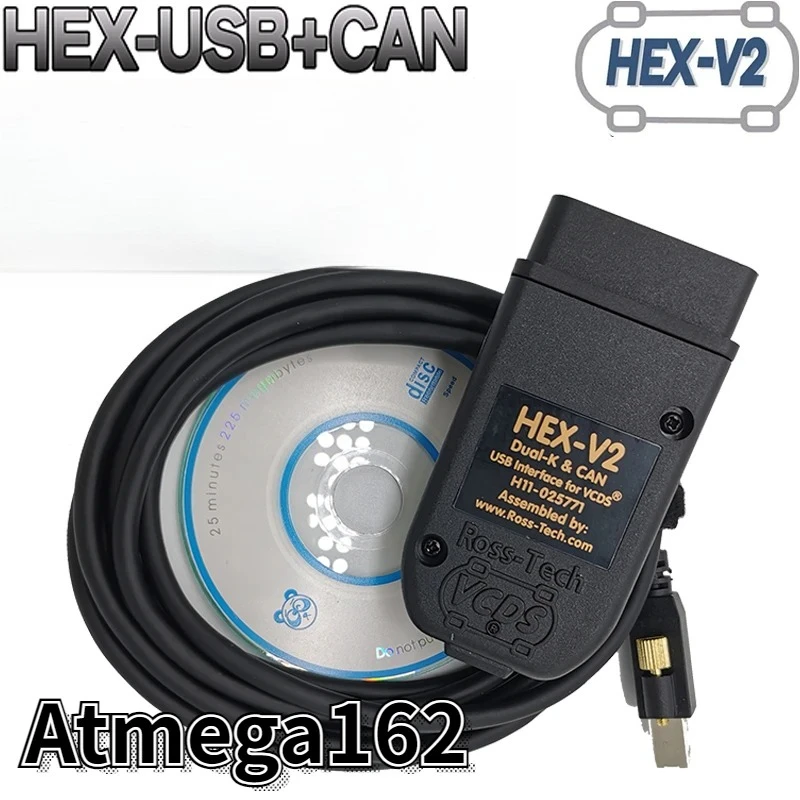2026 Newest VCDS 25.3 VAG Scanner Tool Cable OBD2 Diagnostic Multi-Language HEX V2 Wesheu VCDS VAG COM 24.7 For Audi SKODA VW