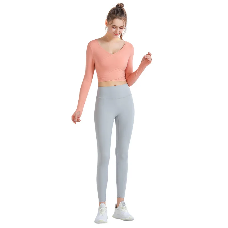 2022 New Sports Yoga Suit Sexy Tight-fitting Long-sleeved Trousers Bra Underwear Three-piece Set Elastic Leggings Women Yoga Gym