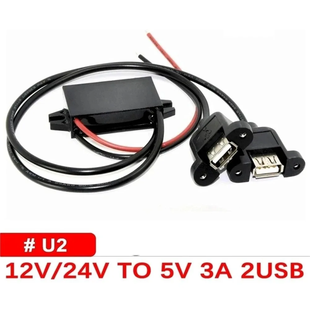 DC/DC 12V 24V To 5V 3A Converter Module 15W Regulator Power Supply For Type-C Micro USB Output Car Charger Lighting Equipment