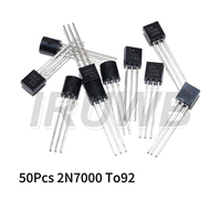 50pcs New Original 2N7000 TO92 N-Channel Enhancement Mode Field Effect Transistor