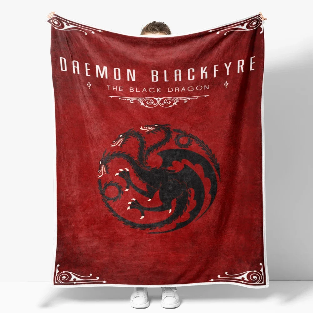 House Stark Winter Is Coming Direwolves Graphic Throw Blanket Cozy Winter Gift for Game of Thrones Fan