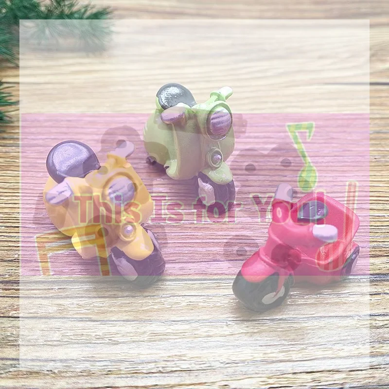 【MA】Miniature Motorcycle Toy Miniatura Garden DIY Decoration Mini Resin Craft Ornaments