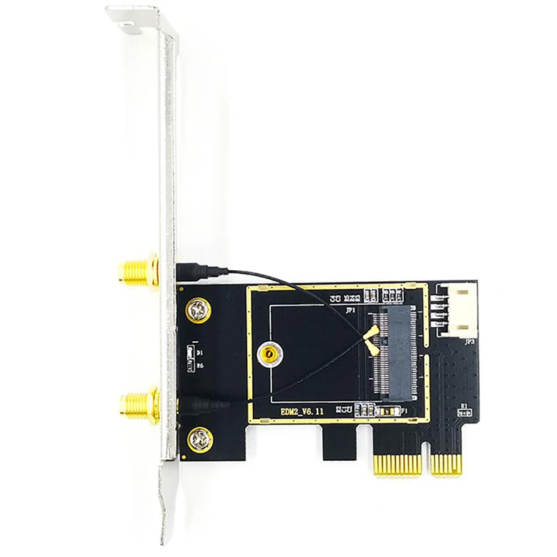 Efficient PCIE WiFi Card Adapter Bluetooth for PC Desktop Wi-Fi Antenna M.2