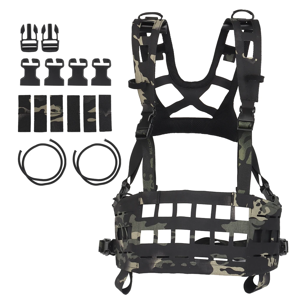 

Modular Chest Rig, Lightweight Tactical Vest, MOLLE Military Hunting Vest, Tactical and Duty Equipment