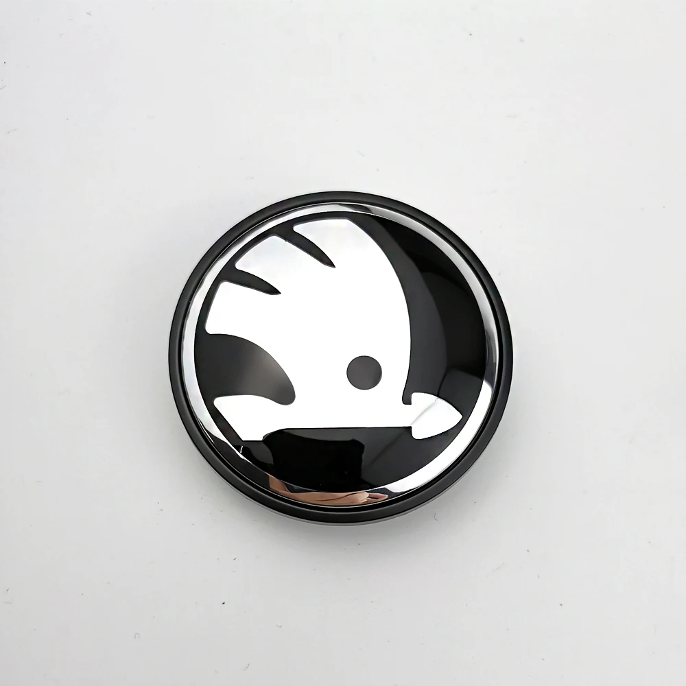 100Pcs/Lot 56mm 60mm 65mm Car Wheel Center Cap Logo Hub Cover Badge Emblem For Skoda 1J0601171 3B7601171 Styling Accessories