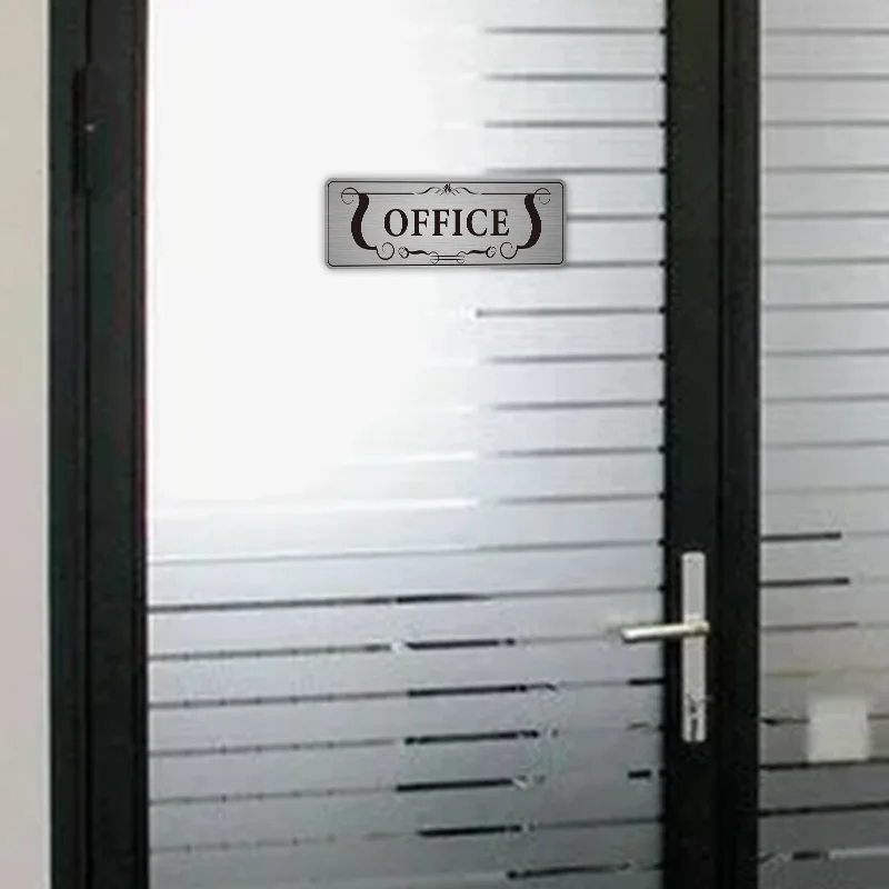 

4 Pcs Office Door Stickers House Business Sign Decals Signage Window Pvc Hangers