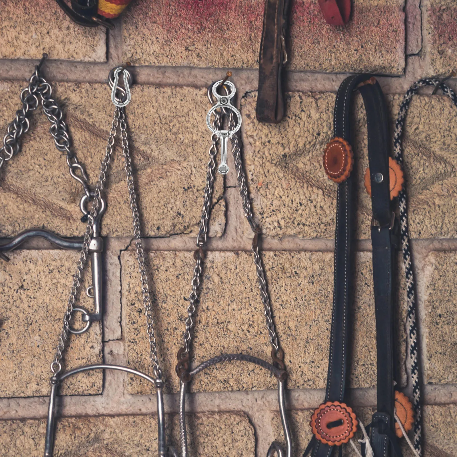 1-set-stainless-steel-horse-tie-ring-gradual-release-safety-design-durable-lightweight-secure-metal-tie-blocker-ring-for-stable