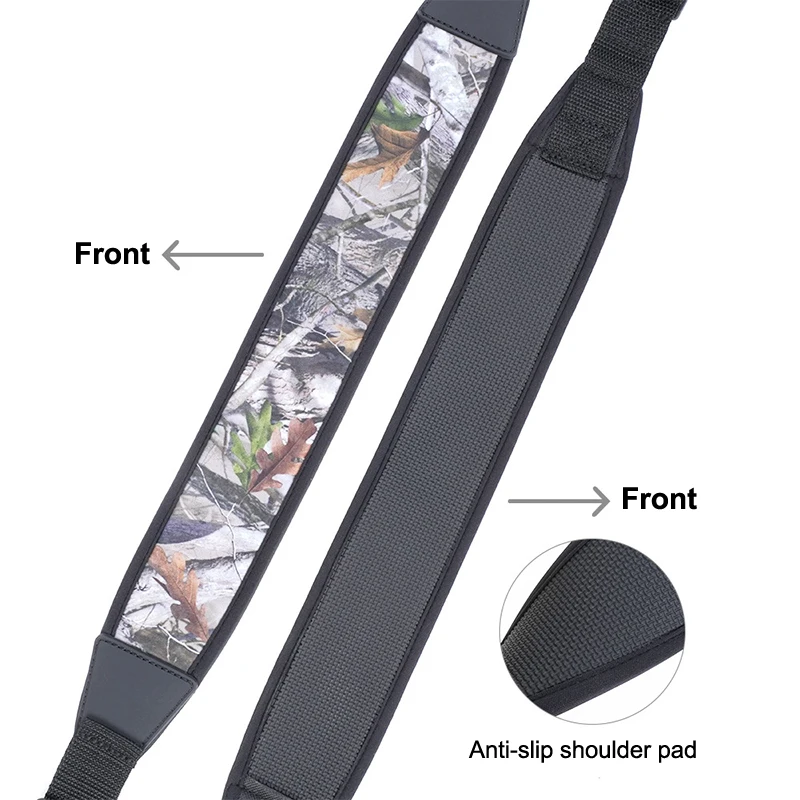 2-Point Harness With Swivels Shoulder Pads Shoulder Strap Length Nylon Adjustable Shoulder Straps For Outdoors Hunting Shooting