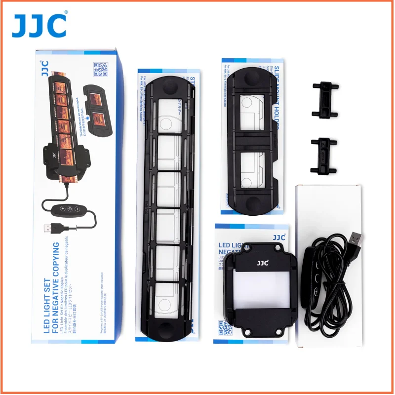 JJC 35mm 네거티브 필름 슬라이드 디지털화 어댑터 LED 라이트 네거티브 스캐너 디지털 사진 변환기 니콘 D850 소니용
