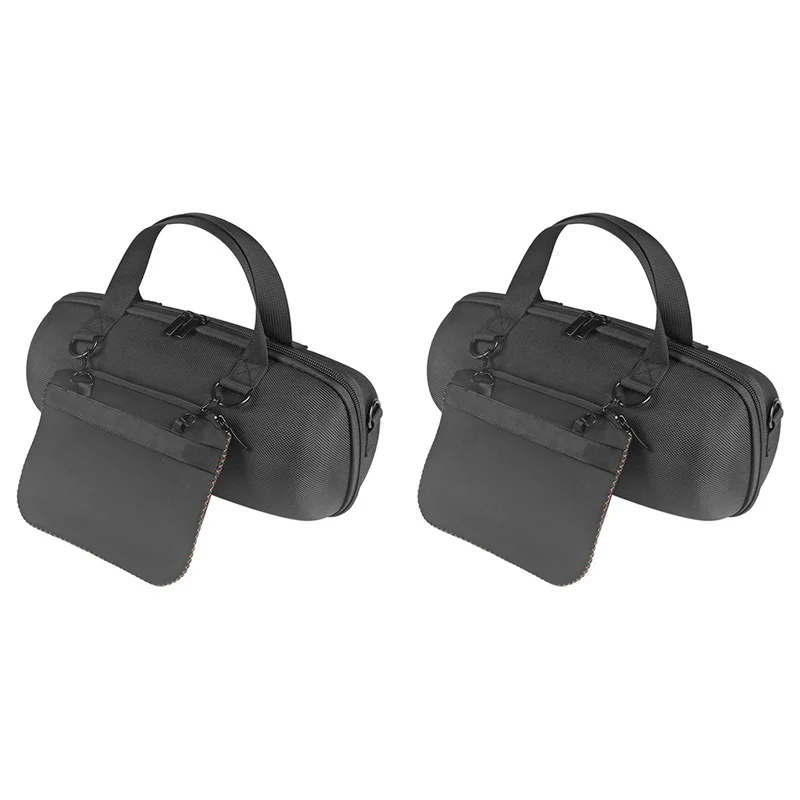 

FORW-2X Жесткий чехол для Xtreme 3, портативный Bluetooth-динамик, дорожный держатель для хранения с карманом на молнии (черный + оранжевый)