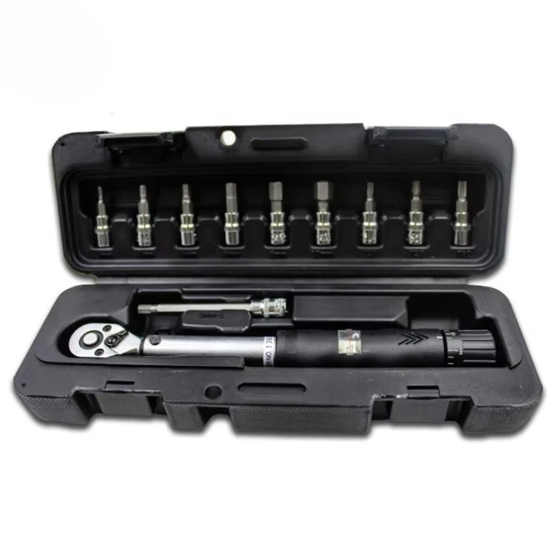 1/4 CR-V دراجة مفتاح العزم مجموعة نافذة عرض نظام القياس متري مادة الكربون الصلب لتقوم بها بنفسك OEM التخصيص