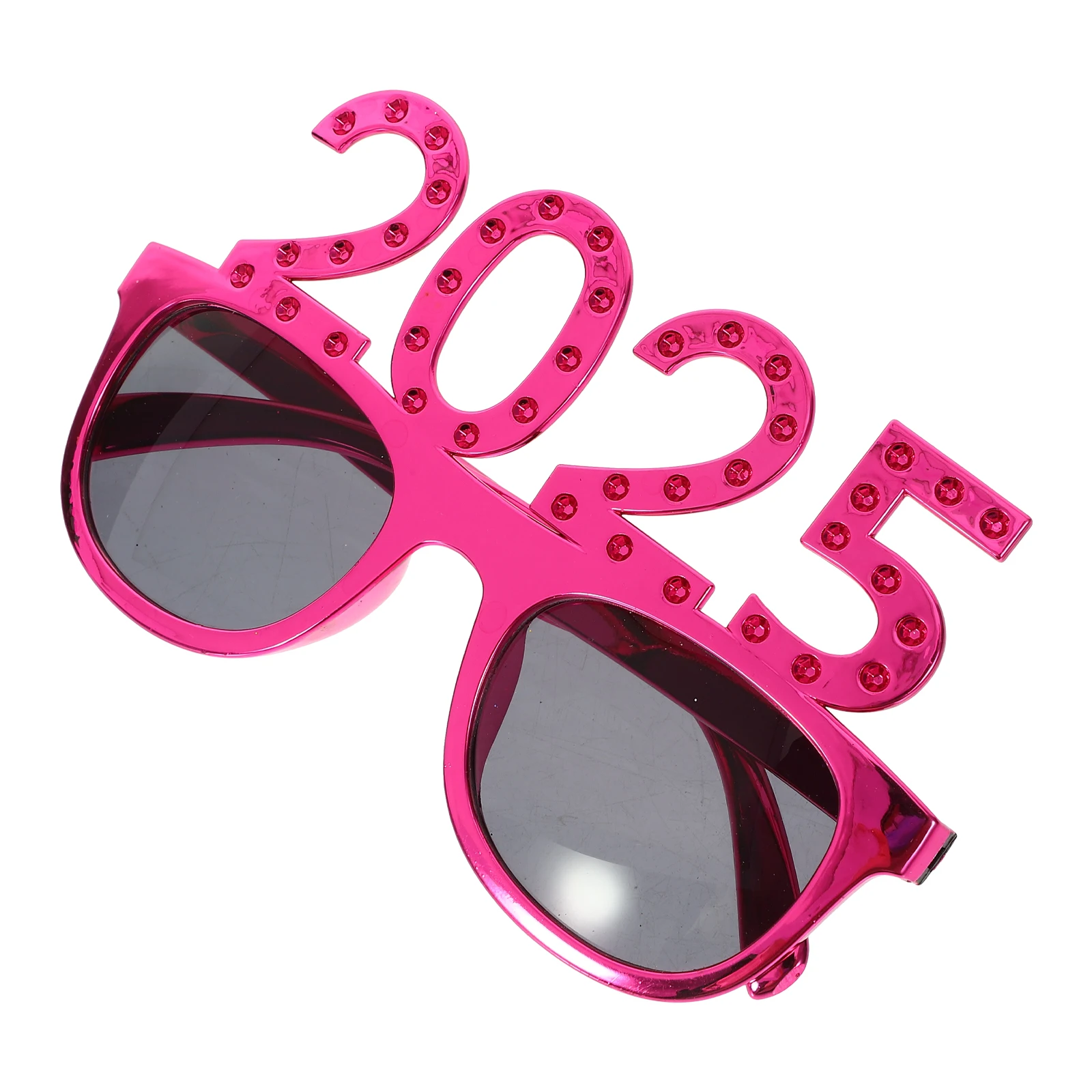 

Glasses Digital New Year Festival Heart-shaped Eve Party Prop Rosy Year's Day Photo Props Graduation Eyeglasses Woman
