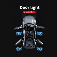 4pcs Door Light Logo LED Projector Car Door Step Courtesy Welcome Lights Cute Pattern Girl Gift Projection Light Festive Atmosphere Door Night Light 5