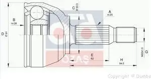 Store code: 607489 for axle head 03 CONNECT 1.8di-tdci 90hp 