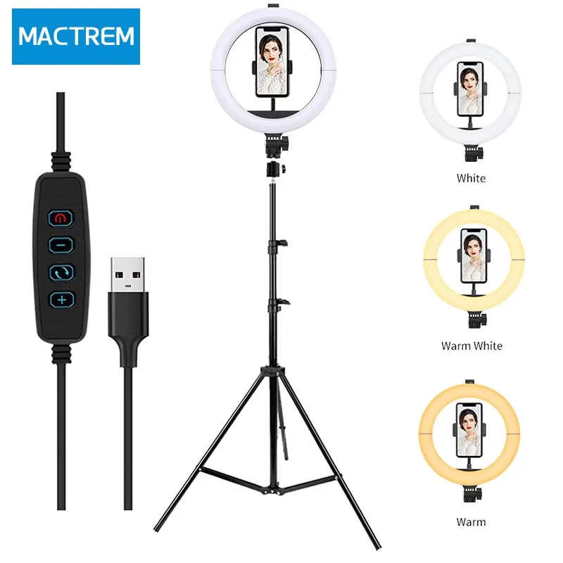 10 Inch Fill Light Anchor Special Desktop Ring Light Net Red Indoor Photo Cell Phone Beauty Round Ring Round Hit Light